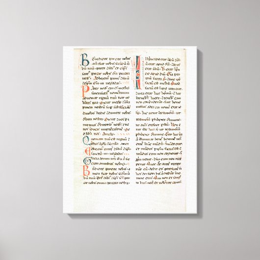 Toile Fragment d'un manuscrit cathare (Recto)