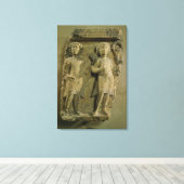 Toile Fragment d'une plaque de bas-relief représentant d (Insitu (Plancher de Bois))