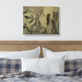 Toile Fragments d'Arts Roll Détail par P Baud Canvas (Insitu(Chambre))