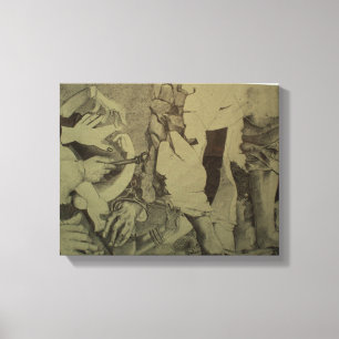 Toile Fragments d'Arts Roll Détail par P Baud Canvas