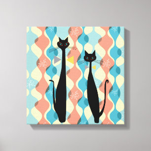 Toile fraîche v2 de chat de MCM de rétro ère