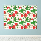 Toile Fraise d'été en rose (Insitu (Plancher de Bois))