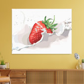 Toile Fraise et crème (Insitu(Salon))