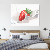 Toile Fraise et crème (Insitu(Chambre))