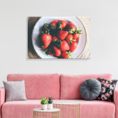 Toile Fraises Cuisine Mur Art Canvas (Insitu(Salon))