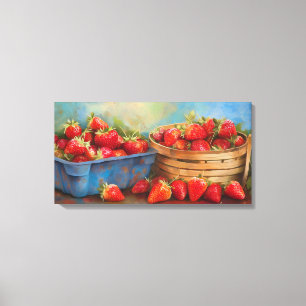 Toile Fraises fraîches
