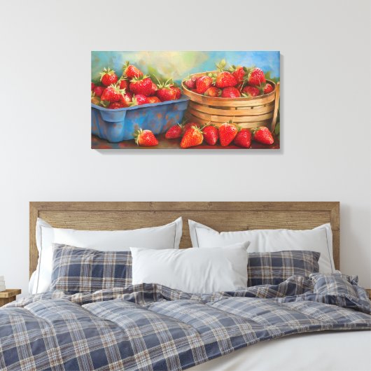 Toile Fraises fraîches (Insitu(Chambre))