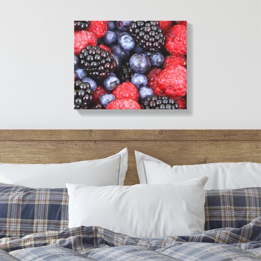 Toile Framboises à bleuets (Insitu(Chambre))