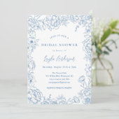 TOILE FRANÇAIS Invitation de douche nuptiale (Debout devant)