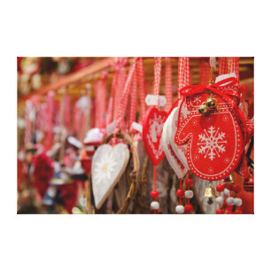 Toile France, Alsace, Colmar. Marché de Noël