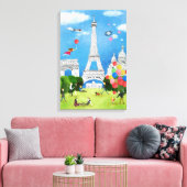 Toile France colorée (Insitu(Salon))