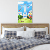 Toile France colorée (Insitu(Chambre))