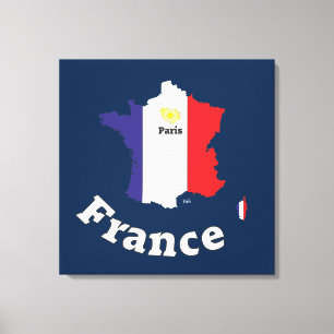 Toile France, France, Francia Leinwand