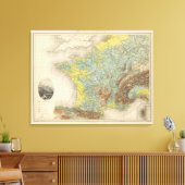 Toile France hypsométrique (Insitu(Salon))