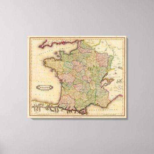 Toile France, provinces (Recto)