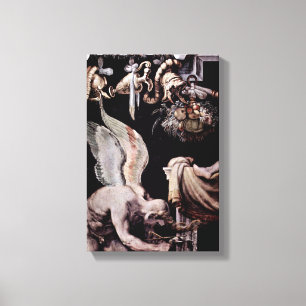 Toile Francesco de Rossi - détail d'un mur : Kairos
