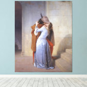 Toile FRANCESCO HAYEZ - LE KISS (il Bacio) - 1859 - (Insitu (Plancher de Bois))