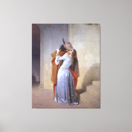 Toile FRANCESCO HAYEZ - LE KISS (il Bacio) - 1859 - (Recto)
