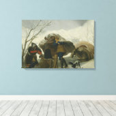 Toile Francisco Goya - Scène d'hiver (Insitu (Plancher de Bois))