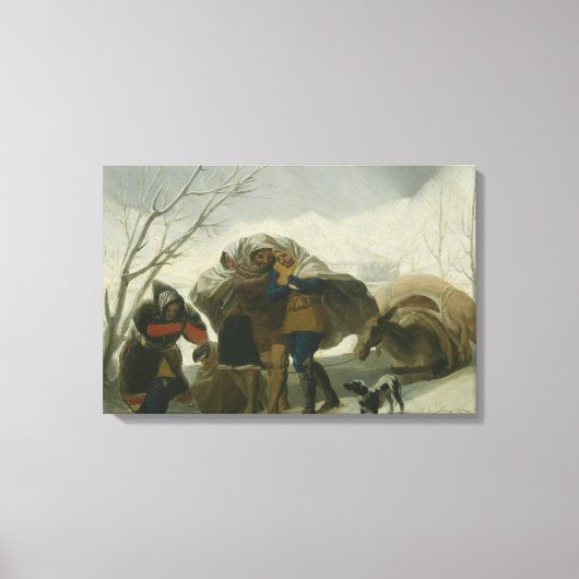 Toile Francisco Goya - Scène d'hiver (Recto)