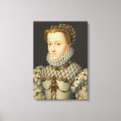 Toile Francois Clouet - Elisabeth d'Autriche (Recto)