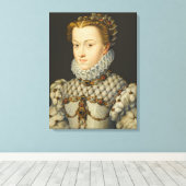 Toile Francois Clouet - Elisabeth d'Autriche (Insitu (Plancher de Bois))