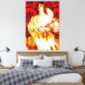 Toile FRANK CADOGAN COWPER - VANITÉ 1919 Pré-Raphaélites (Insitu(Chambre))