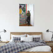 Toile Frank Stella à côté d'une de ses oeuvres (Insitu(Chambre))