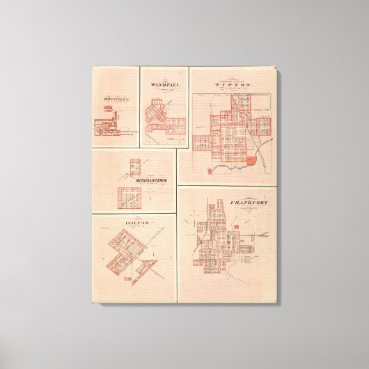 Toile Frankfort, Clinton Co avec Tipton (Recto)