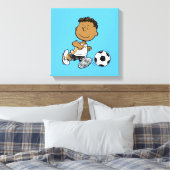 Toile Franklin Jouer Au Football (Insitu(Chambre))