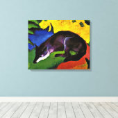 Toile Franz Marc - Blue Fox, (Insitu (Plancher de Bois))