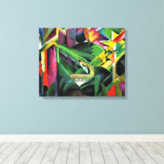 Toile Franz Marc - Cerf dans un jardin de monastères (Insitu (Plancher de Bois))