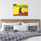 Toile Franz Marc - Cheval Dans Une Peinture Paysagère (Insitu(Chambre))