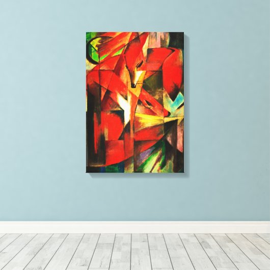 Toile Franz Marc Les Renards Red Fox Expressionnisme all (Insitu (Plancher de Bois))