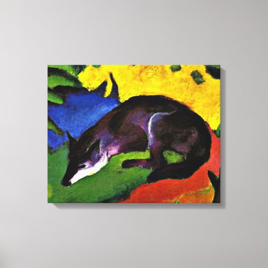 Toile Franz Marc - Renard bleu, (Recto)