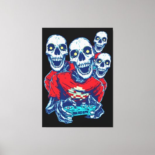 Toile Fraternité Éternelle de Jeu : Le Squelette Rouge d (Recto)