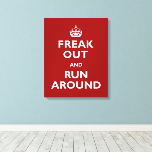 Toile Freak Out et Run Around (Insitu (Plancher de Bois))