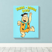 Toile Fred Flintstone Yabba-Dabba Doo ! (Insitu (Plancher de Bois))