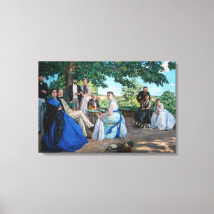 Toile Frédéric Bazille - La Réunion de Famille