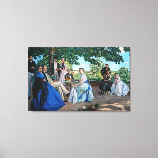 Toile Frédéric Bazille - La Réunion Familiale (Recto)