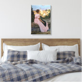 Toile Frédéric Bazille - La Robe rose (Insitu(Chambre))