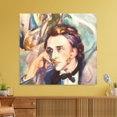 Toile Frederic Chopin Compositeur Musicien Portrait Célè (Insitu(Salon))