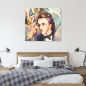 Toile Frederic Chopin Compositeur Musicien Portrait Célè (Insitu(Chambre))
