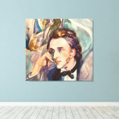 Toile Frederic Chopin Compositeur Musicien Portrait Célè (Insitu (Plancher de Bois))