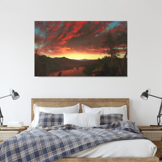 Toile FREDERIC E. CHURCH Twilight in the Wilderness 1860 (Insitu(Chambre))