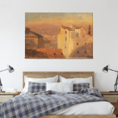 Toile Frederic Edwin Church - Rooftops, Rome, Italy (Insitu(Chambre))