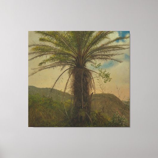 Toile Frederic Edwin Church - Tree Fern, Jamaica (Recto)
