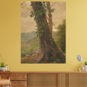 Toile Frederic Edwin Church - Tronc d'arbre (Insitu(Salon))