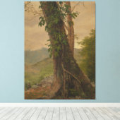 Toile Frederic Edwin Church - Tronc d'arbre (Insitu (Plancher de Bois))