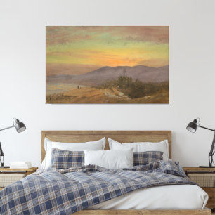 Toile Frederic Edwin Church - Vallée de l'Hudson, couche